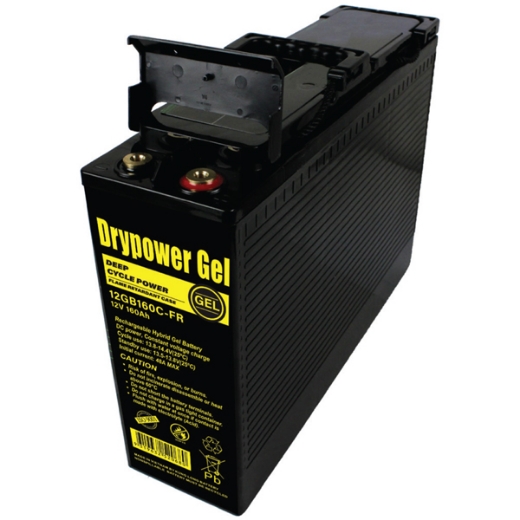 Picture of 12VOLT 160AH DRYPOWER SEALED LEAD ACID DEEP CYCLE HYBRID GEL BATTERY - FRONT TERMINAL BATTERY