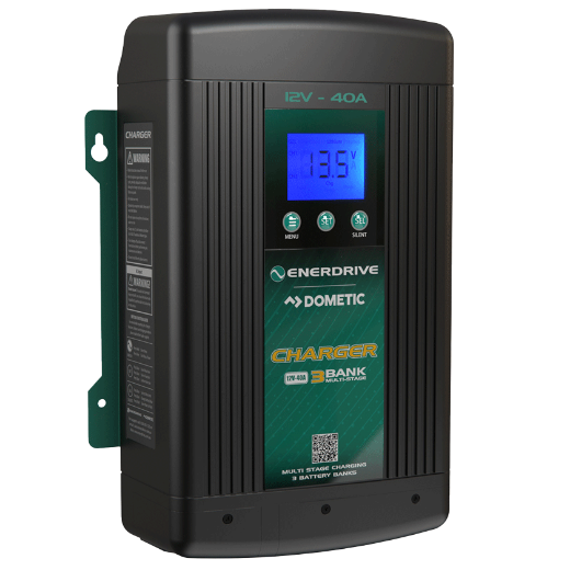 Picture of 12V 40AH ENERDRIVE EPOWER SMART BATTERY CHARGER - IP32 RATING (DC LEADS NOT INCLUDED)