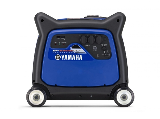 Picture of GENERATOR YAMAHA 6.3KVA INVERTER TYPE 4 STROKE 357cc OHC PETROL ENGINE, SINGLE PHASE, AVR CONTROLLED, ELECTRIC START COMES WITH BATTERY, FUEL TANK CAPACITY 17L WITH 12.6HRS AT 25%LOAD & 4.7HRS AT FULL LOAD, NOISE LEVEL - 65dB AT FULL LOAD, (TRUE SINEWAVE OUTPUT) - - TAKES 1.3 LITRES YAMALUBE