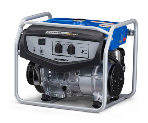 Picture of GENERATOR YAMAHA 5.5KVA CONVENTIONAL TYPE 4 STROKE 360cc OHC PETROL ENGINE, SINGLE PHASE, AVR CONTROLLED, RECOIL START, FUEL TANK CAPACITY 28L WITH 11HRS AT 25%LOAD & 4.7HRS AT FULL LOAD, NOISE LEVEL - 71dB AT FULL LOAD