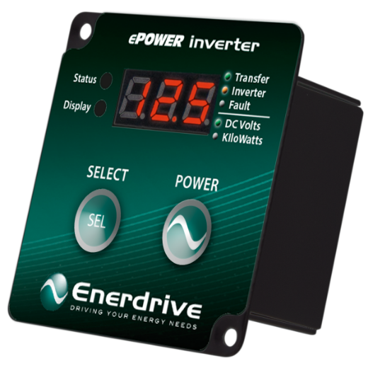 Picture of 12V 2600W ENERDRIVE EPOWER PURE SINE WAVE INVERTER WITH RCD & AC TRANSFER SWITCH