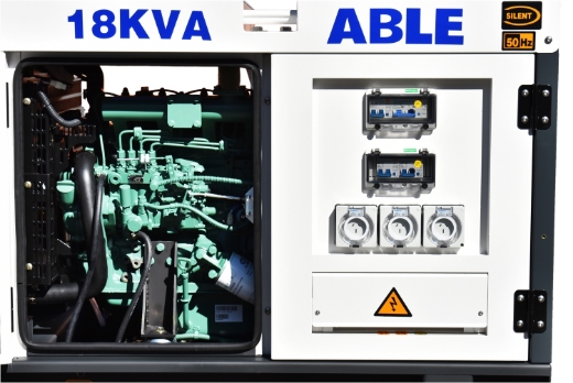 Picture of 18KVA 240V 75AMPS ABLE SINGLE PHASE GENERATOR - OEM 4CYL DIESEL ENGINE - 1500RPM