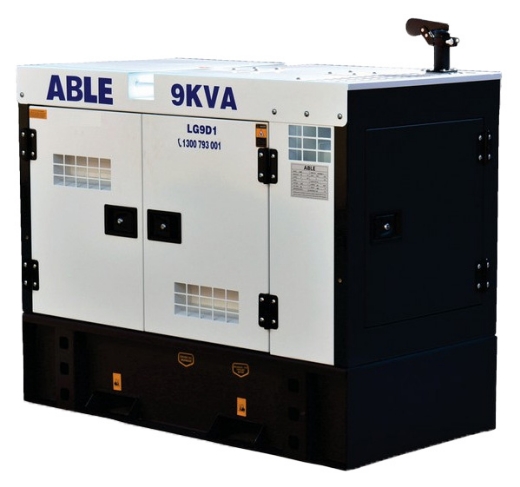 Picture of 10KVA 240V 37AMPS ABLE SINGLE PHASE GENERATOR - YANGDONG 3CYL DIESEL ENGINE - 1500RPM - AVR CONTROLLED DINGOL ALTERNATOR