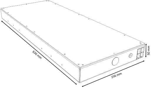 Picture of 12VOLT 110AH SLIMLINE LITHIUM BATTERY W/ BUILT-IN 20A DC-DC CHARGER