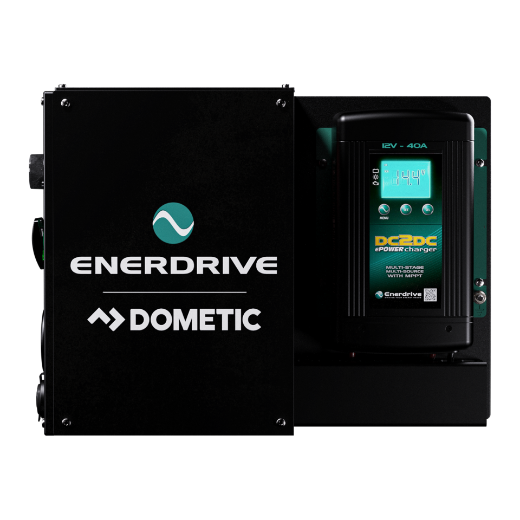 Picture of ENERDRIVE LEFT MOUNT EXPLORER 01 SYSTEM - 40A DC-DC CHARGER & EPRO+ MONITOR