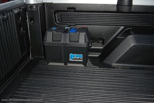 Picture of ORD TUB MOUNTED BATTERY TRAY SUITS PLASTIC BATTERY BOXES - UNIVERSAL FIT / FORD RANGER TUB MOUNT