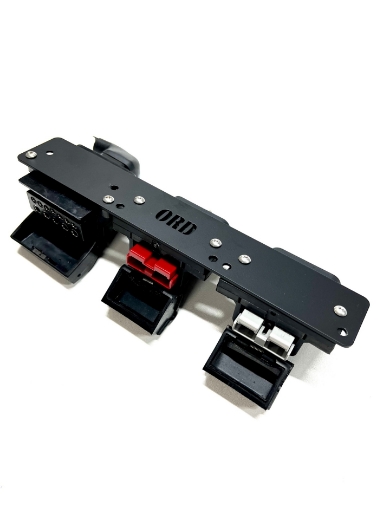 Picture of ORD UNIVERSAL ANDERSON PLUG(S) MOUNTING PLATE SUITS ANDERSON CONNECTOR 244MM L X 40MM W X 2MM