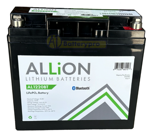 Picture of 12VOLT 20AH ALLION LITHIUM DEEP CYCLE BATTERY - BLUETOOTH MODEL