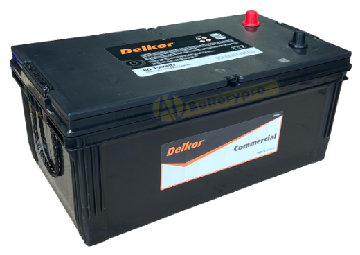 Picture of 8D-1500 - 12VOLT 1500CCA 210AH DELKOR EXTRA HEAVY COMMERCIAL DUTY MAINTENANCE FREE BATTERY - RHP