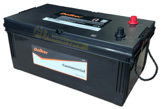 Picture of 8D-1500 - 12VOLT 1500CCA 210AH DELKOR EXTRA HEAVY COMMERCIAL DUTY MAINTENANCE FREE BATTERY - RHP