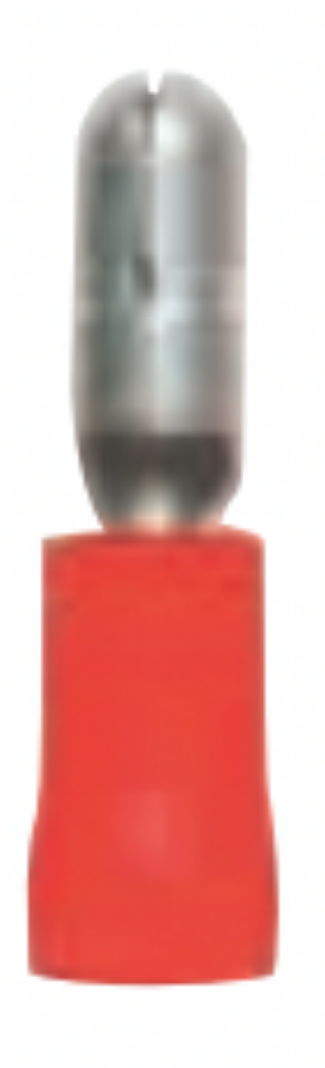 Picture of PRE-INSULATED MALE BULLET TERMINAL 4MM RED - 100 PACK