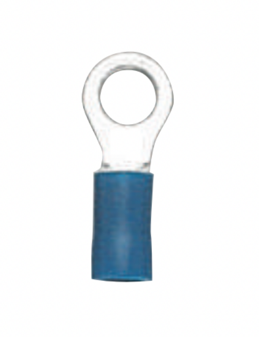 Picture of PRE-INSULATED RING TERMINAL 5MM BLUE - 100 PACK