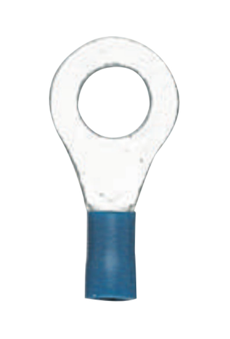 Picture of PRE-INSULATED RING TERMINAL 8MM BLUE - 100 PACK