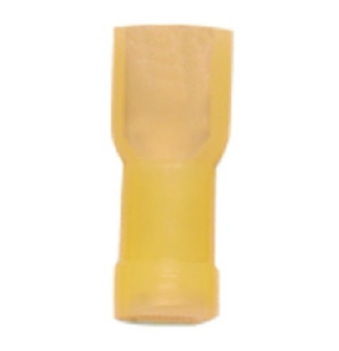 Picture of INSULATED QC FEMALE TERMINAL 6.3 X 0.8MM YELLOW NYLON - 100 PACK