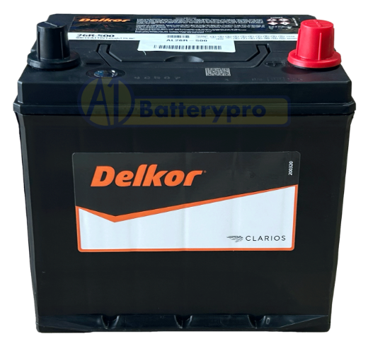 Picture of 26R-500 - 12VOLT 500CCA 45AH DELKOR HEAVY DUTY CALCIUM MAINTENANCE FREE BATTERY - RHP