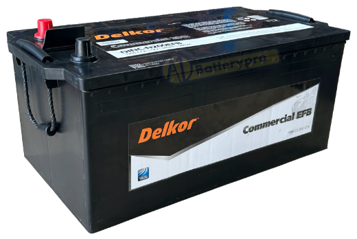 Picture of DINC-N200EFB - 12VOLT 1200CCA 230AH DELKOR EFB EXTRA HEAVY DUTY COMMERCIAL MAINTENANCE FREE BATTERY - LHP