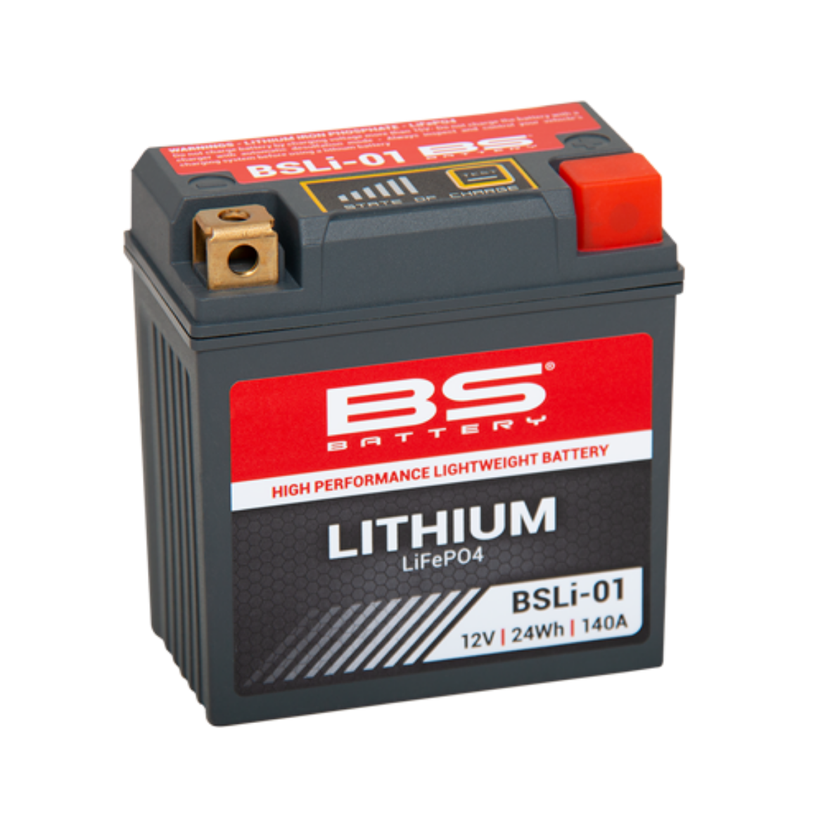 Picture of BS LITHIUM BATTERY 12V 140CCA 24WH - M6 TERMINALS