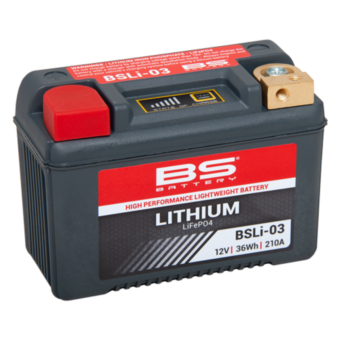 Picture of BS LITHIUM BATTERY 12V 210CCA 36WH - M6 TERMINALS