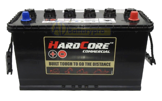 Picture of N100L EXTRA HD 950CCA 115AH HARDCORE COMMERCIAL BATTERY WITH FULL-LENGTH BOTTOM HOLD-DOWN LEDGES