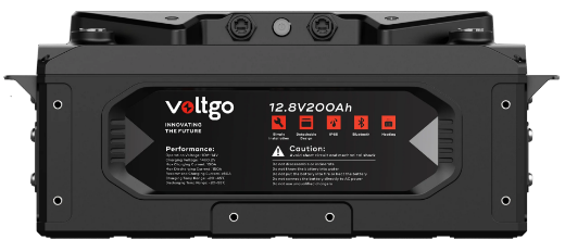 Picture of 12.8V 200AH 2560WH LIFEPO4 IP65 RATED VOLTGO BATTERY WITH BLUETOOTH/CAN/RS485 COMMUNICATIONS SUPPORT AND SCALABILITY UP TO 40.96KWH SYSTEMS