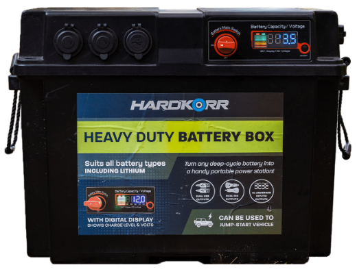 Picture of HARDKORR HEAVY DUTY POWERED BATTERY BOX - BLACK