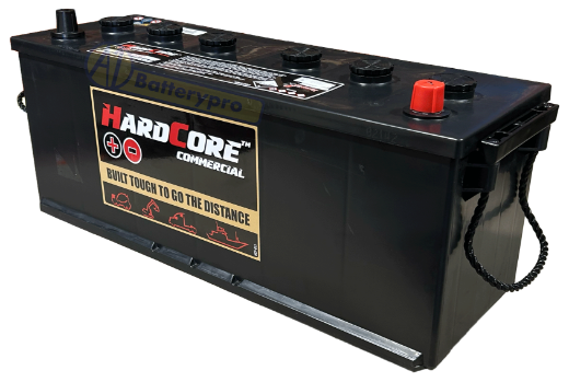 Picture of 12V 950CCA 143AH HARDCORE LOW MAINTENANCE COMMERCIAL TRACTOR BATTERY - RHP (WITH BOTTOM HOLD DOWN LEDGES)