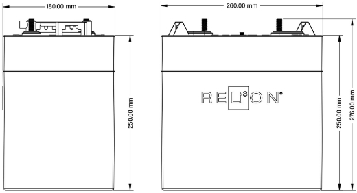 Picture of 48VOLT 30AH RELION INSIGHT LIFEPO4 GOLF BUGGY BATTERY - IP67 RATING