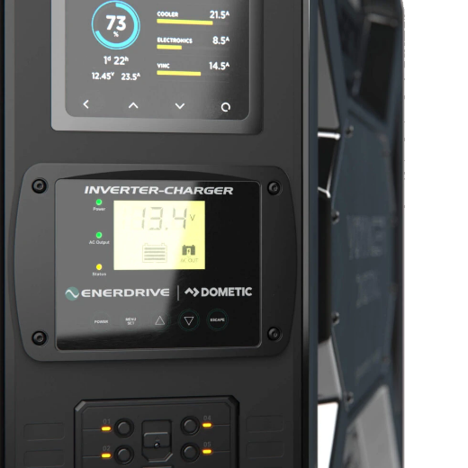 Picture of ENERDRIVE VOYAGER DIGITAL SYSTEM 3000W/100A INVERTER-CHARGER 40DC INC SIMARINE SCQ50 (RIGHT-SIDE MOUNT)