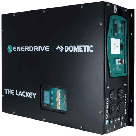 Picture of ENERDRIVE "THE LACKEY" POWER SYSTEM - DC2DC 40+ CHARGER, 12V 2000W AC TRANSFER INVERTER