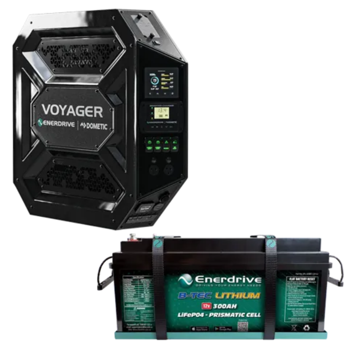 Picture of ENERDRIVE RIGHT MOUNT VOYAGER SYSTEM 3000W INC B-TEC 300AH G2