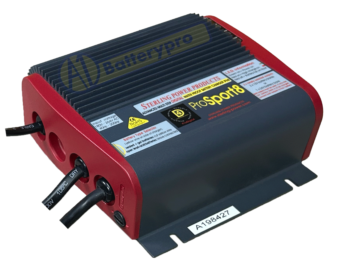 Picture of STERLING POWER PROSPORT8 - MARINE IP68 BATTERY CHARGER.