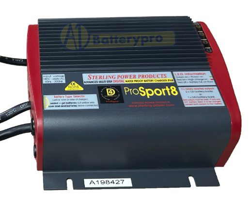 Picture of STERLING POWER PROSPORT8 - MARINE IP68 BATTERY CHARGER.