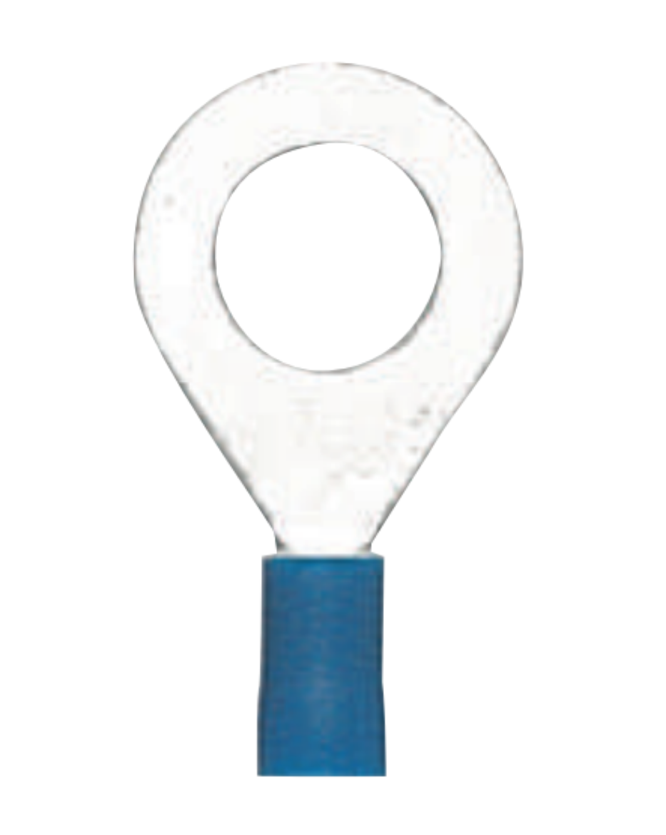 Picture of PRE-INSULATED RING TERMINAL 10MM BLUE - 100 PACK