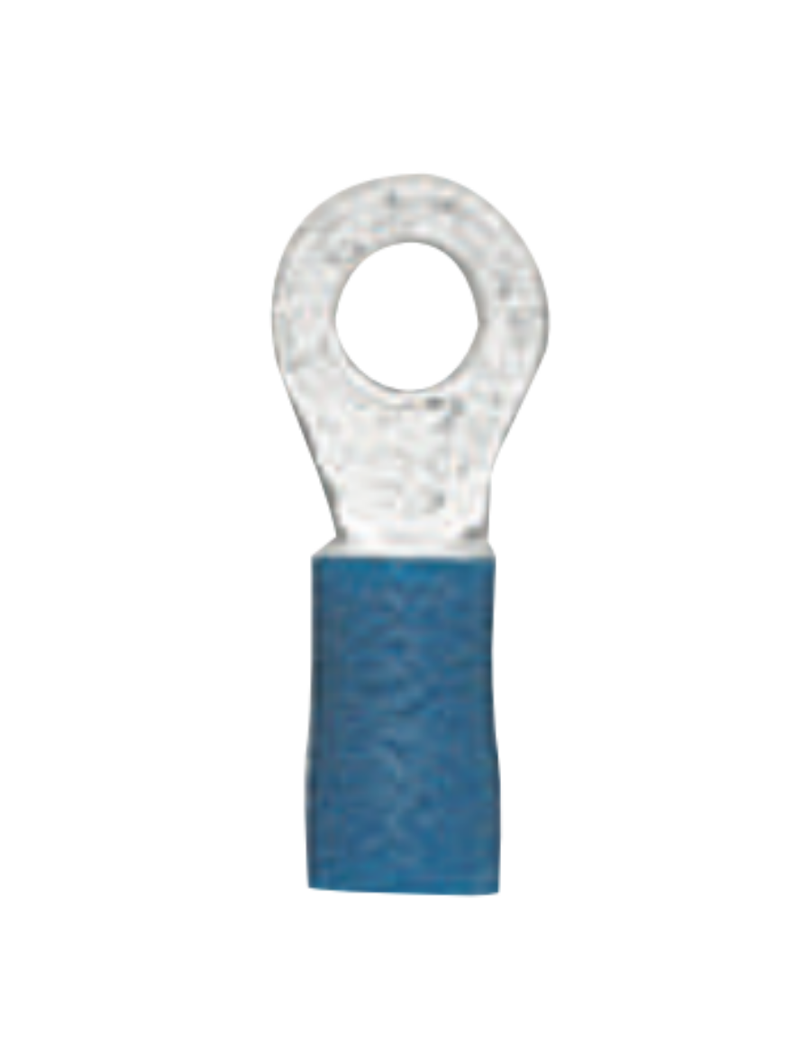 Picture of PRE-INSULATED RING TERMINAL 4MM BLUE - 100 PACK