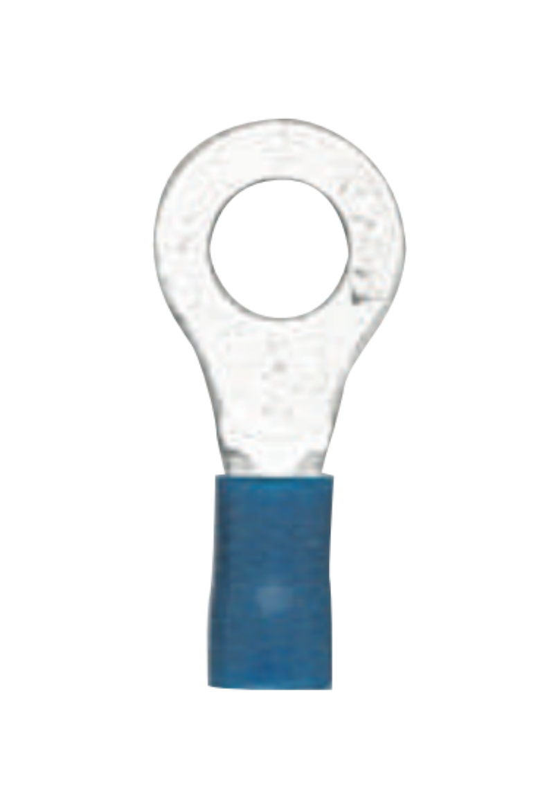 Picture of PRE-INSULATED RING TERMINAL 6MM BLUE - 100 PACK