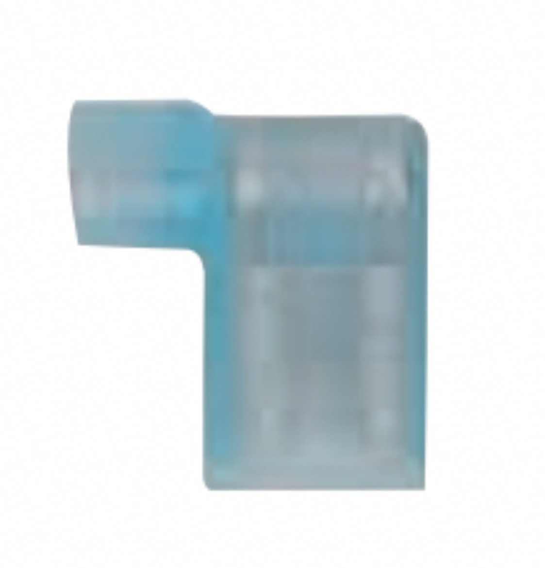 Picture of INSULATED QC FEMALE FLAG TERMINAL 6.3 X 0.8MM BLUE NYLON - 100 PACK