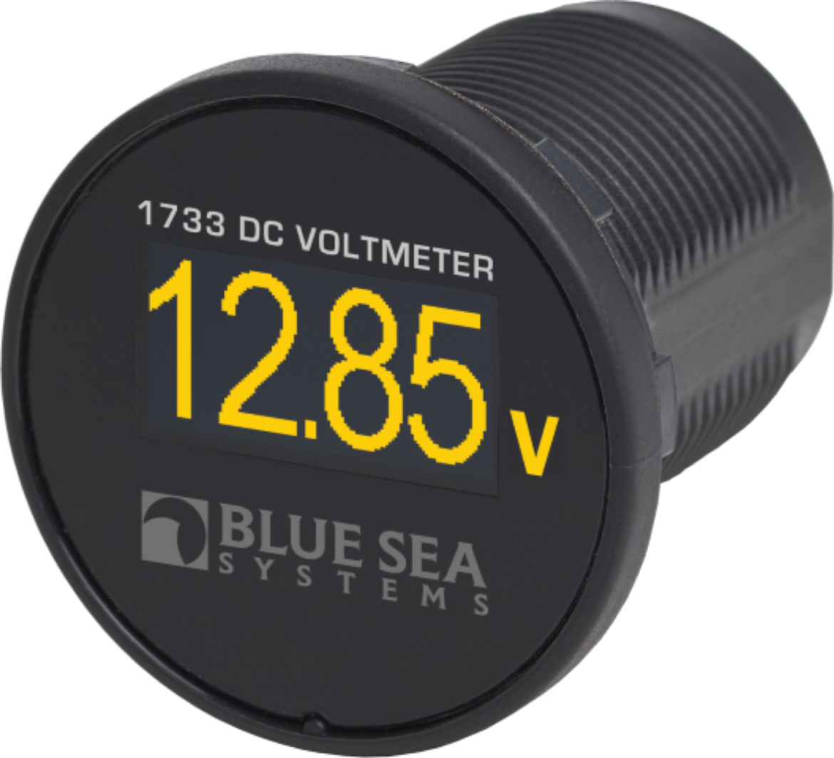 Picture of BLUE SEA 12/24V (8-36V) IP66 MINI OLED DC VOLTMETER