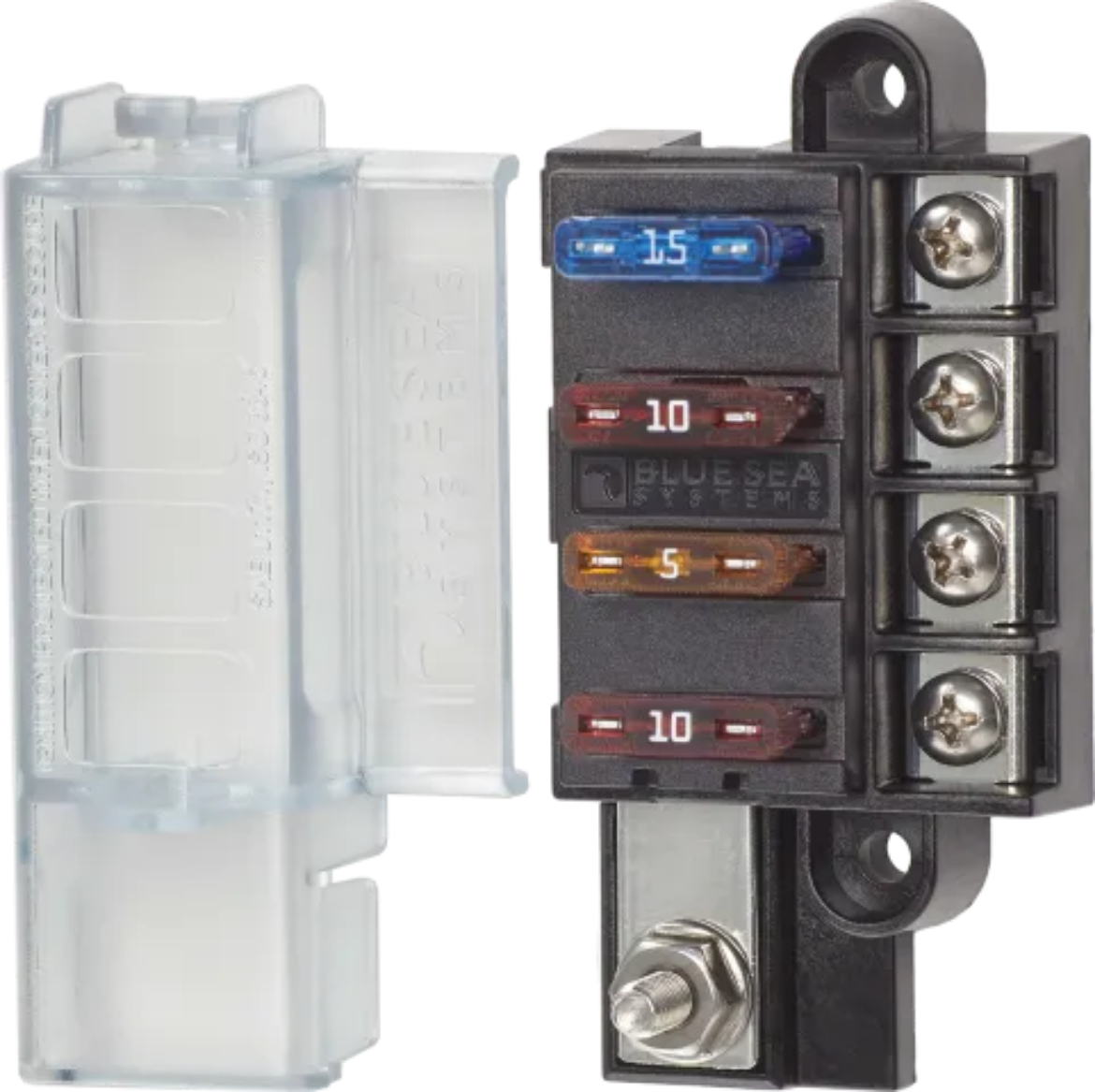 Picture of BLUE SEA ST BLADE FUSE COMPACT 4 CIRCUIT & COVER